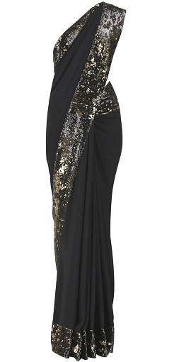 Blizgučiai Border Saree