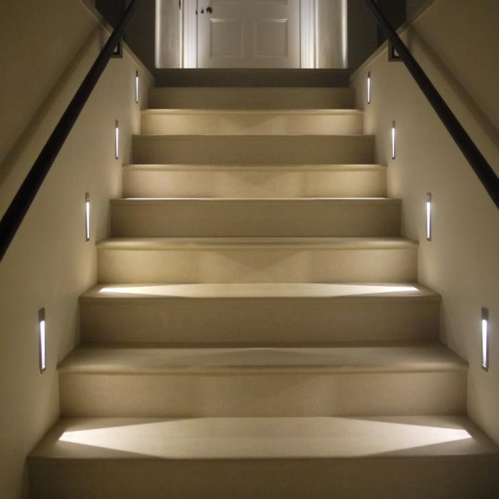 φωτισμός σκάλας έμμεσος φωτισμός όμορφες ιδέες διαβίωσης