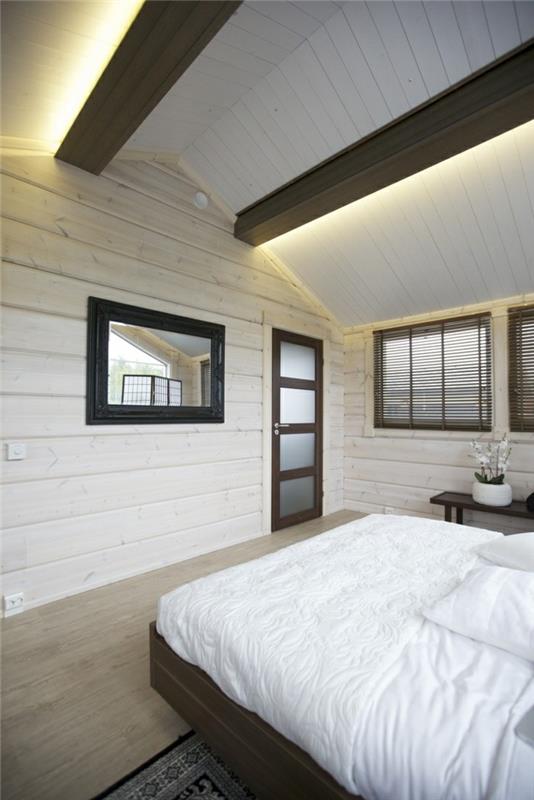ιδέες φωτισμού οροφές φωτισμού δοκοί οροφές ξύλινα πατώματα πάνελ τοίχου ξύλο