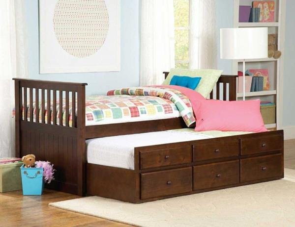 άνετα δροσερά παιδικά κρεβάτια ξύλινο πλαίσιο πτυσσόμενο κρεβάτι