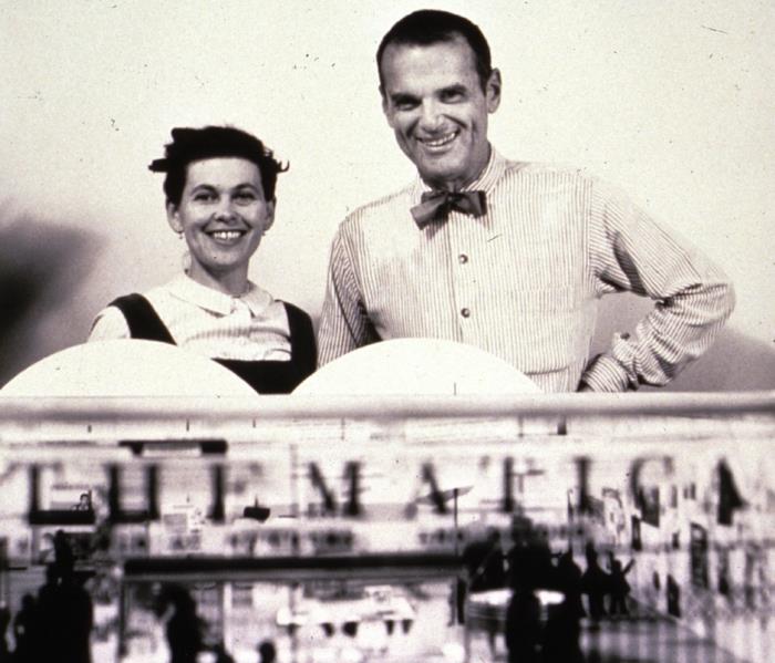 διάσημοι αρχιτέκτονες Charles and Ray Eames portait