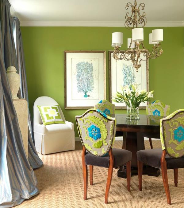 καταπραϋντικό πράσινο χρώμα τοίχου ιδέες διακόσμηση
