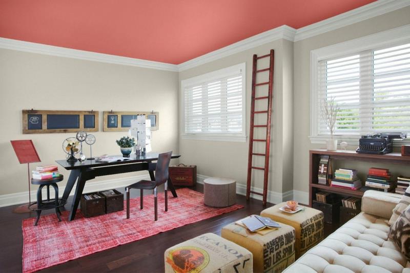 επιλέξτε το καλύτερο χρώμα τοίχου φρέσκες ιδέες χρώματος τοίχου χρώμα οροφής κόκκινο σολομό κόκκινο