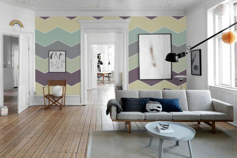 επιλέξτε το καλύτερο χρώμα τοίχου συνδυάστε χρώματα τοίχου δημιουργώντας ένα μοτίβο chevron
