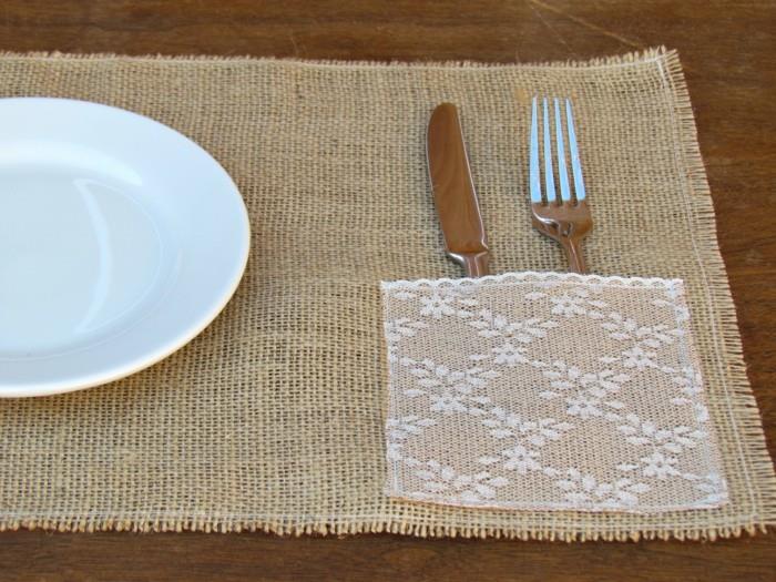 μαχαιροπίρουνα τσάντα tinker διακόσμηση τραπέζι Πάσχα αρκετά με υφασμάτινη πτυσσόμενη γιούτα