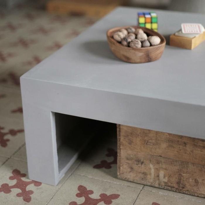 beton design έπιπλα από σκυρόδεμα φτιάξτε το δικό σας παράδειγμα από ένα τσιμεντένιο τραπέζι