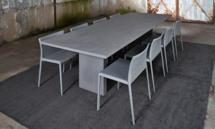 Έπιπλα από μπετό σχεδιασμό beton φτιάξτε μόνοι σας παραδείγματα επίπλων καρέκλες τραπεζαρίας