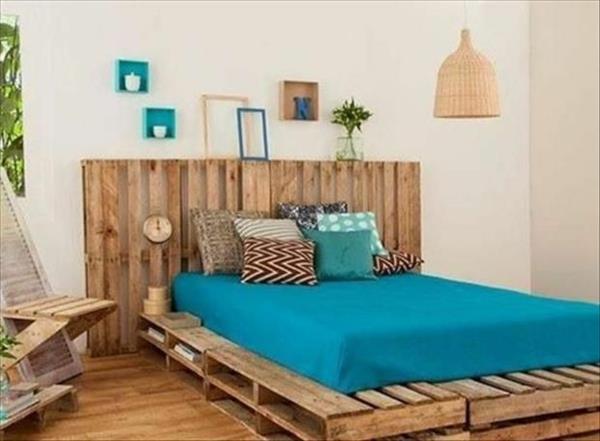 φτιάξτε κρεβάτι μόνοι σας από παλέτες έπιπλα κρεβατοκάμαρας ευρώ παλέτες