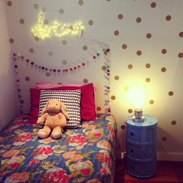 κρεβάτι κεφαλάρι diy ιδέες διακόσμησης παιδικό δωμάτιο