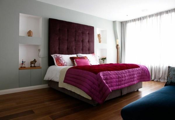κρεβάτι κεφαλάρι έντονα χρώματα ιδέες υπνοδωματίου