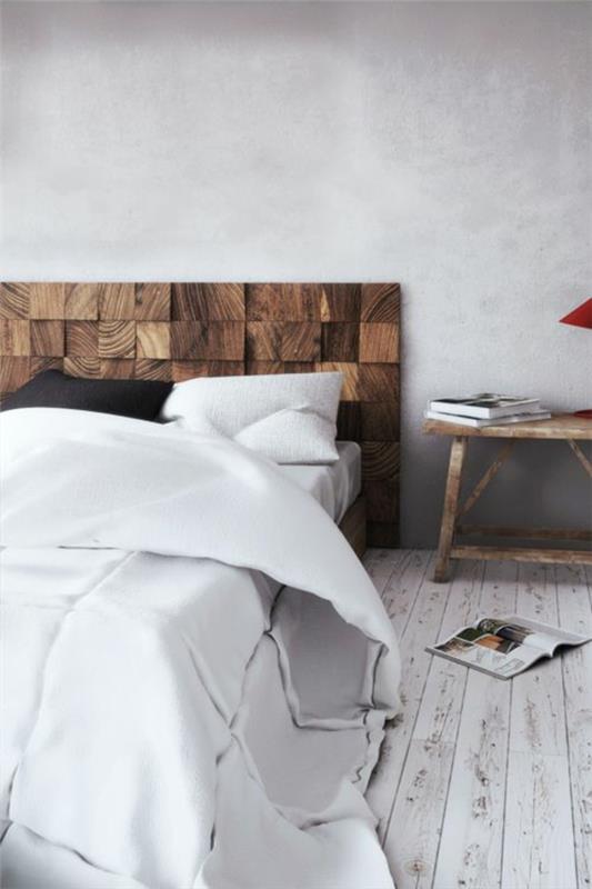 κρεβάτι από ξύλο κεφαλάρι μοντέρνα επικαλυμμένα κλινοσκεπάσματα