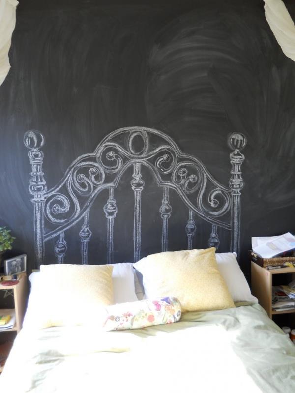 κρεβάτι κεφαλάρι όμορφες ιδέες ιδέες χειροτεχνίας τοίχος υπνοδωματίου