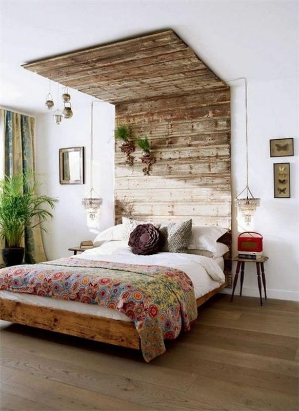 Φτιάξτε μόνοι σας κεφαλάρι κρεβατιού από ξύλινη κουβέρτα