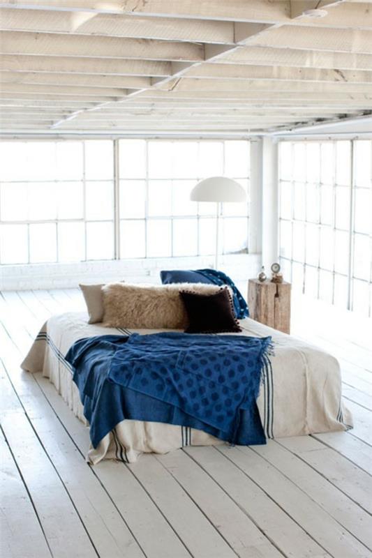 Ιδέες για τον χώρο πίσω από το κρεβάτι διπλό κρεβάτι