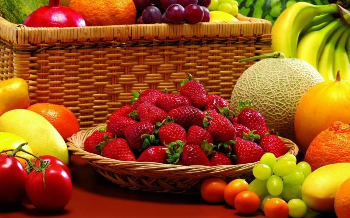 συνειδητή διατροφή φρέσκα φρούτα υγιεινή διατροφή