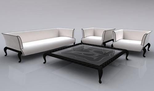 γοητευτικά κομμάτια επίπλων εξωτερικού χώρου πολυτελείς επικαλυμμένους καναπέδες