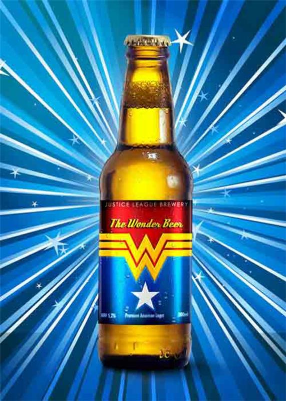 ετικέτες μπουκαλιών μπύρας από superhero marvel