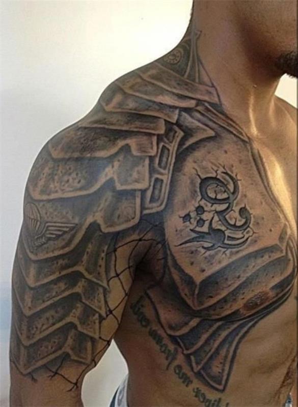 βιομηχανική 3d τατουάζ άνδρες