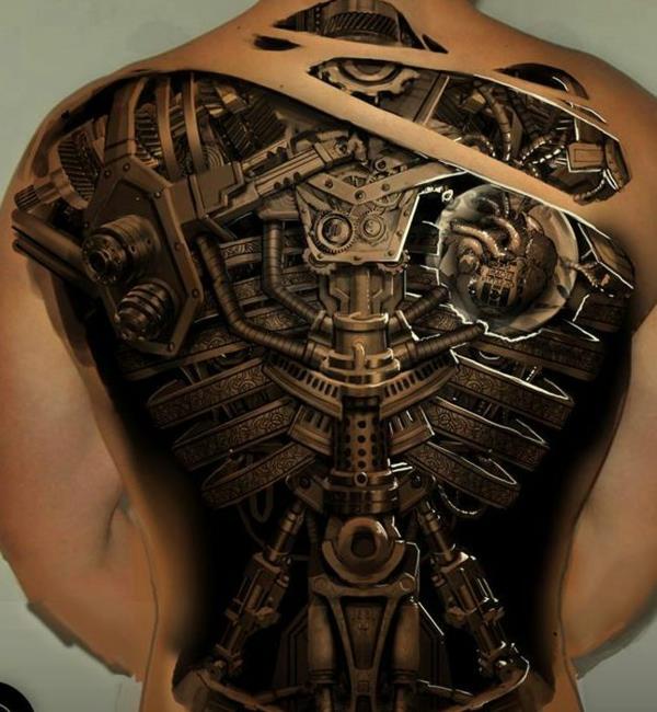 μοτίβα τατουάζ καυτά τατουάζ τρισδιάστατη πλάτη