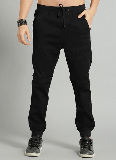 „Mid Rise Black Jogger“ džinsai