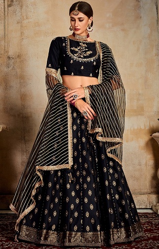Siyah Gelin Lehenga