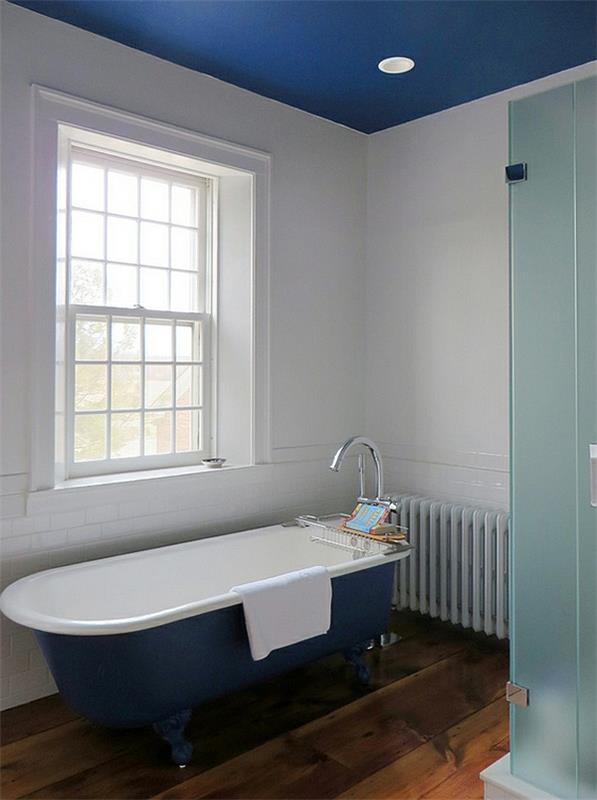 μπλε μπανιέρες οροφής μοντέρνα μπάνια