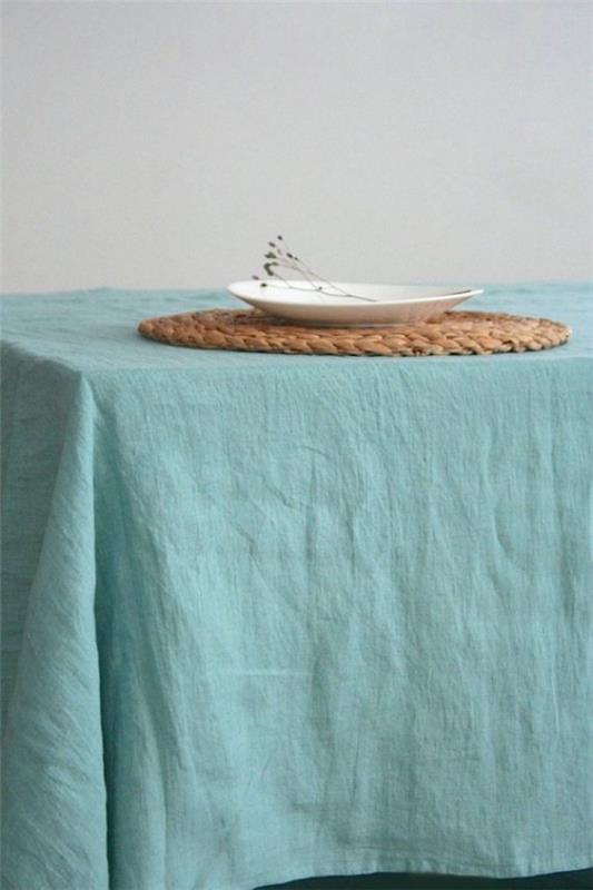 μπλε τραπεζομάντιλο diy ιδέες