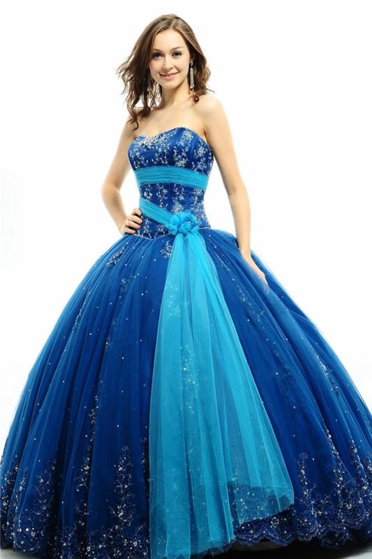 μπλε σχέδιο φόρεμα μπλε φορέματα ντεσίν σαν πριγκίπισσα