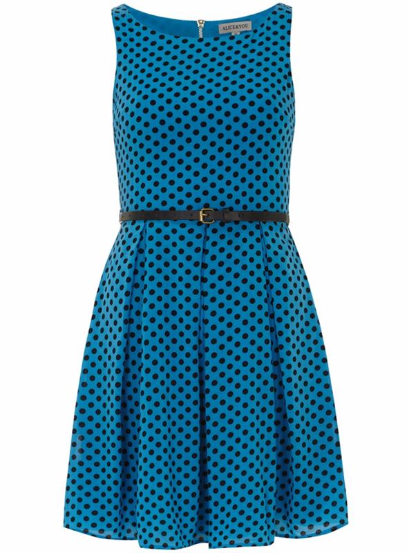 μπλε φόρεμα συνδυασμός χρωμάτων μπλε φορέματα dessin μετάξι διάστικτο