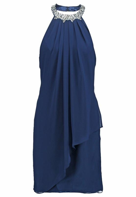 μπλε φόρεμα συνδυασμός χρωμάτων μπλε φορέματα ντεσίν μεταξωτό βραχώδες φόρεμα