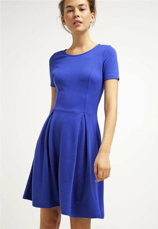 μπλε φόρεμα συνδυασμός χρωμάτων μπλε φορέματα dessin μετάξι σπορ