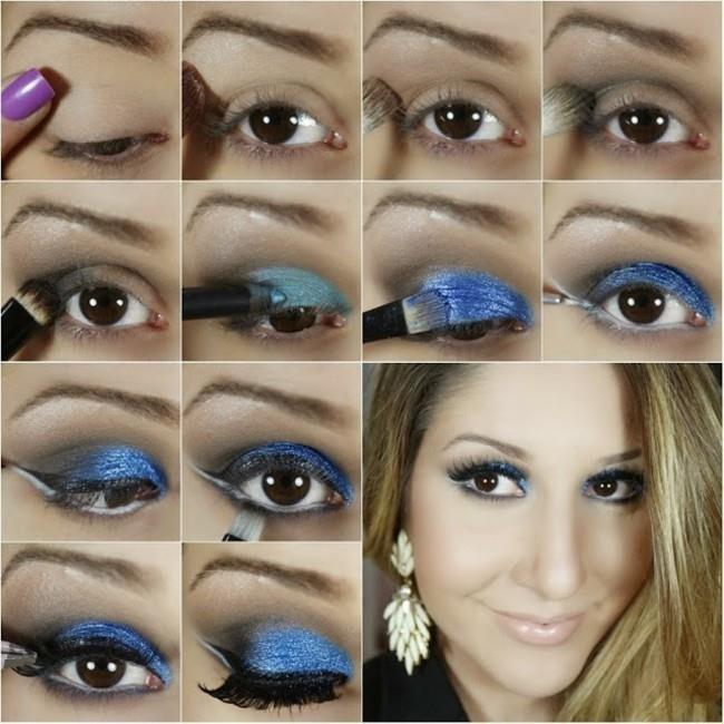 μπλε make up ιδέες συνθέτουν καρναβάλι καρναβαλιού