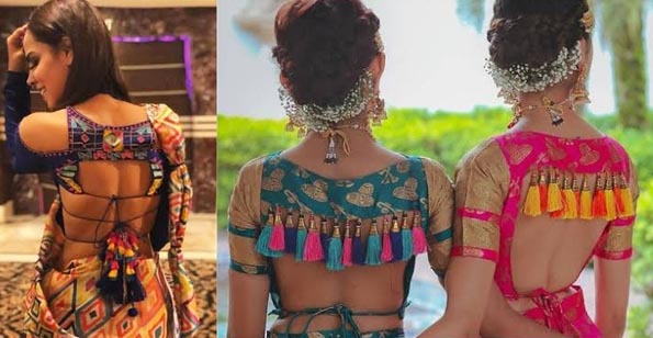 Lehenga Bluz Sırt Boyun Tasarımı