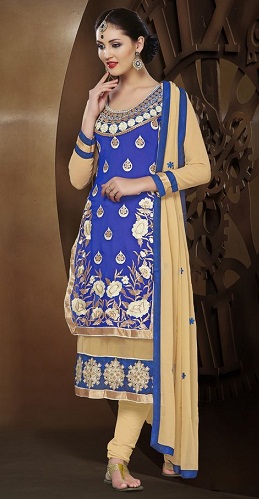 Dizaineris Blue Long Salwar Kameez Design