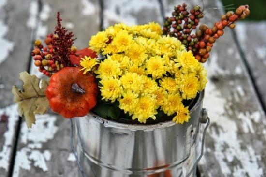 λουλούδια φθινοπωρινή διακόσμηση για εξωτερικούς χώρους