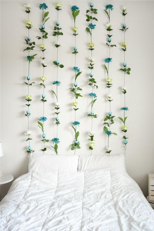λουλουδάκια λουλούδια ιδέες διακόσμησης κρεβατοκάμαρα