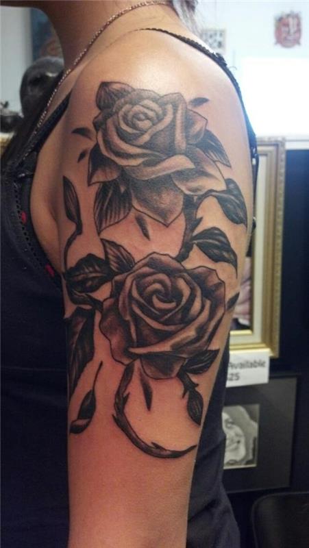 τατουάζ λουλουδιών εικόνες γυναικείο τατουάζ άνω βραχίονα