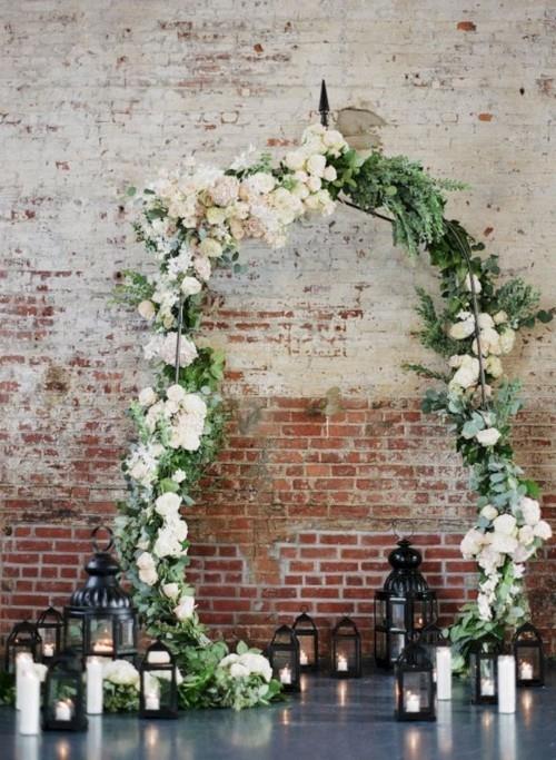 διακόσμηση λουλουδιών γαμήλια αψίδα γάμος γιορτάστε τις γαμήλιες ιδέες