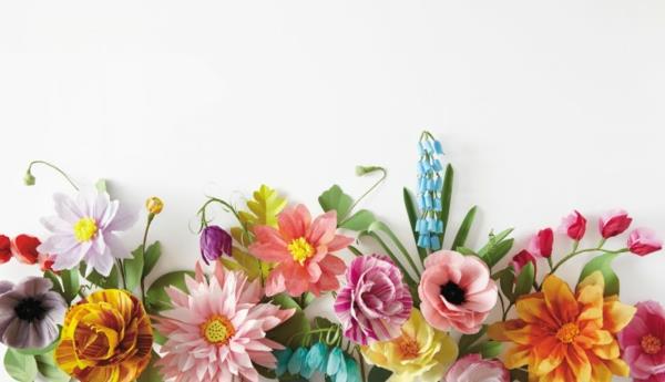 λουλουδάτο διακοσμητικό χαρτί λουλούδια πολύχρωμα