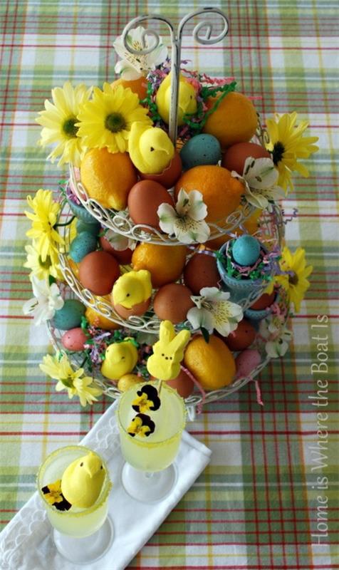 διακόσμηση λουλουδιών για πασχαλινά κίτρινα φυτά λουλούδια τραπεζομάντιλο πασχαλινά αυγά