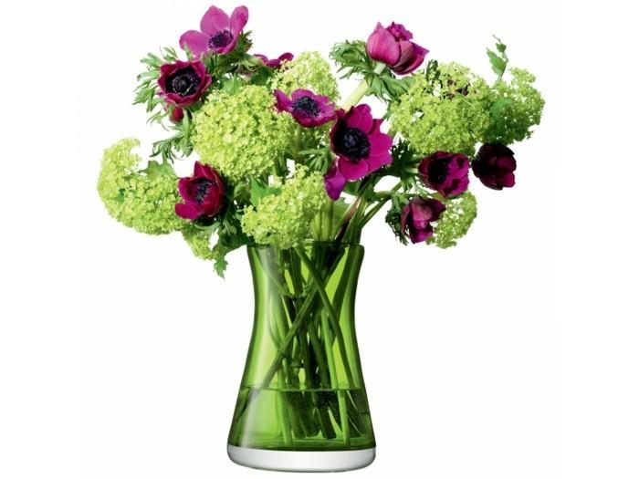βάζο λουλουδιών πολύχρωμα γυάλινα καλοκαιρινά λουλούδια lsa international