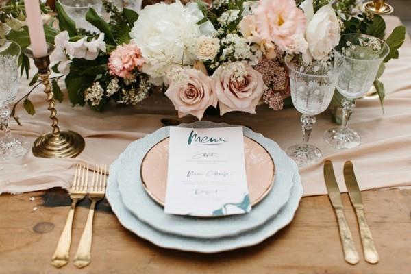 ρουζ μείγμα διακοσμήσεις τραπέζι διακοσμήσεις γάμου τάσεις 2019