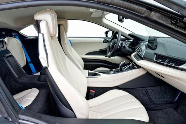 bmw ηλεκτρικό αυτοκίνητο i8 σχεδιασμός σπορ εσωτερικό δέρμα δέρμα