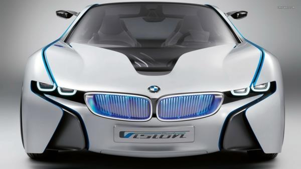 bmw ηλεκτρικό αυτοκίνητο i8 υβριδικό σπορ αυτοκίνητο λευκό