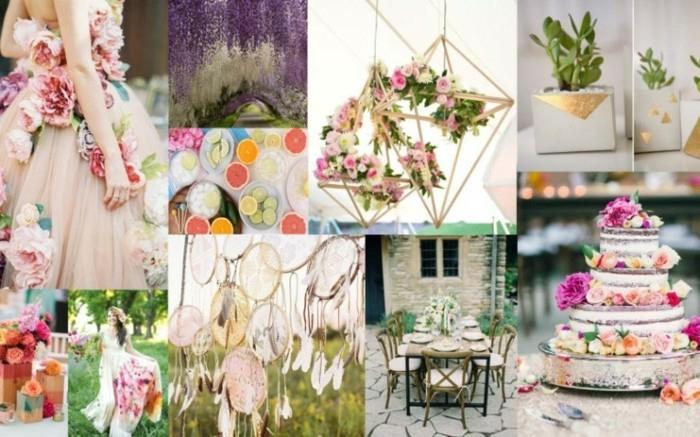 boho γάμος ιδέες διακόσμησης στα τέλη του καλοκαιριού