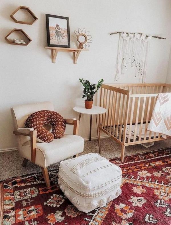boho στυλ μωρό δωμάτιο macrame διακόσμηση τοίχου μόνοι σας