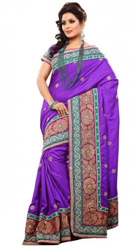 İşlemeli Bollywood Saree