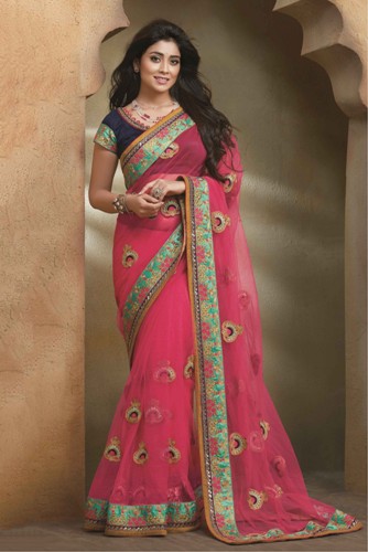 Net Krep Bollywood Saree