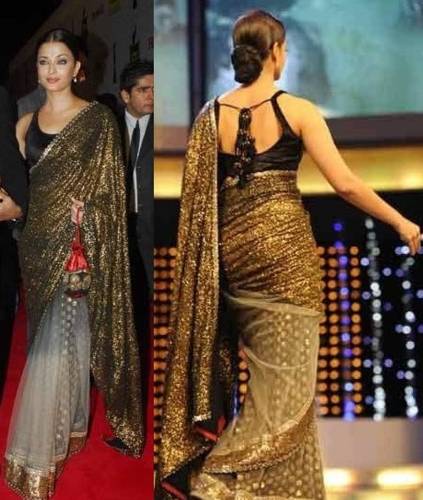 Siyah Bollywood Zarif Saree