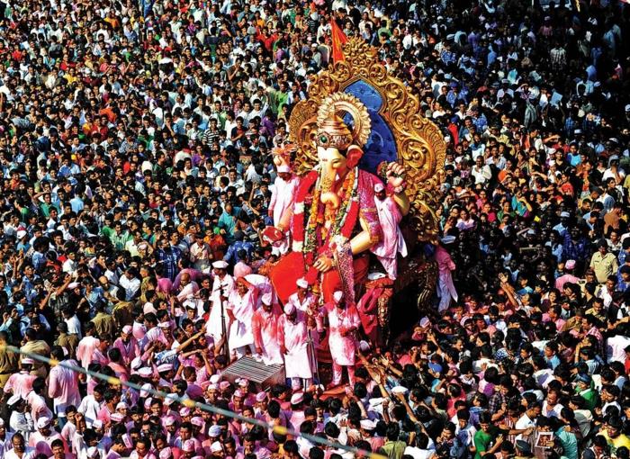 φεστιβάλ βομβάης ινδικής βόμβας ganesh utsav